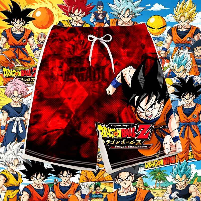 Swim Trunk Quick Dry - 2026 Trendige Dragon Ball Bedruckte Kindershorts,