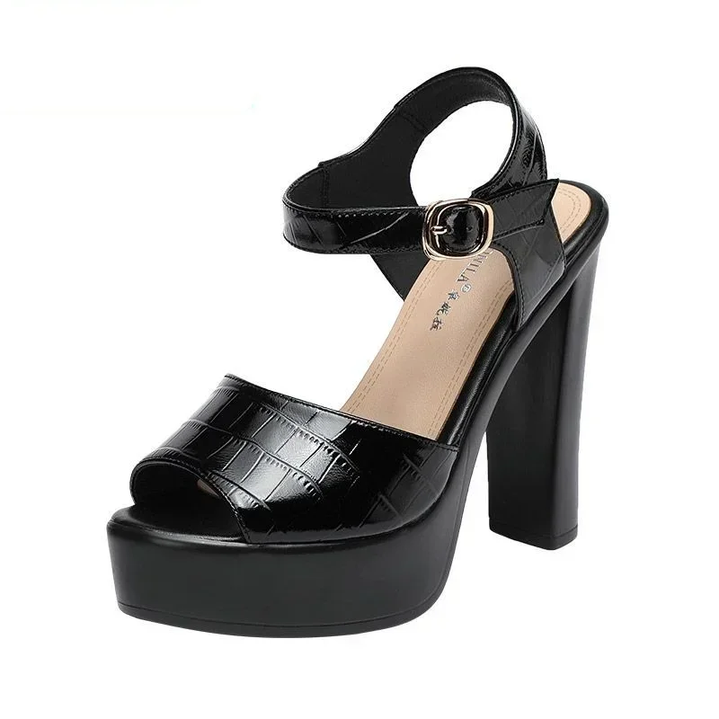 Casual Sandal Leather - 10 cm 13 cm Fashion Echtes