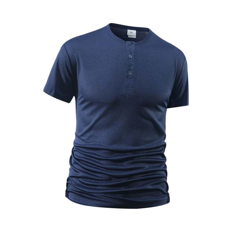 Sommerliche, einfarbige Fitnes – Shirt Camp Collar Bewertung und Preis