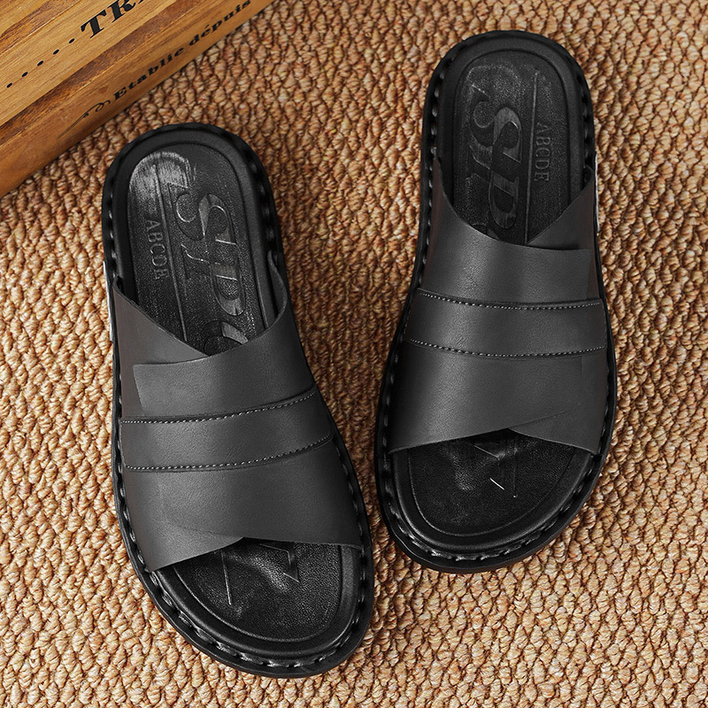 2026 Sommer Klassische Leder-H – Flip Flop Leather Men Bewertung und Preis