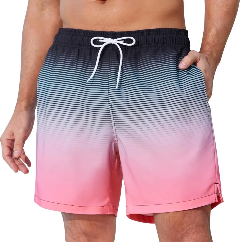 Trendige Ombre-gestreifte Graf – Trunks Board Surf Bewertung und Preis