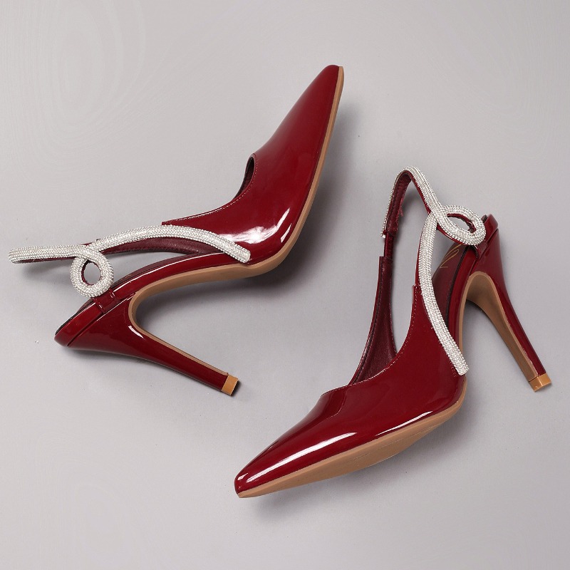 Sexy Patent Leder Spitz Sandal – Casual Sandal Leather Bewertung und Preis