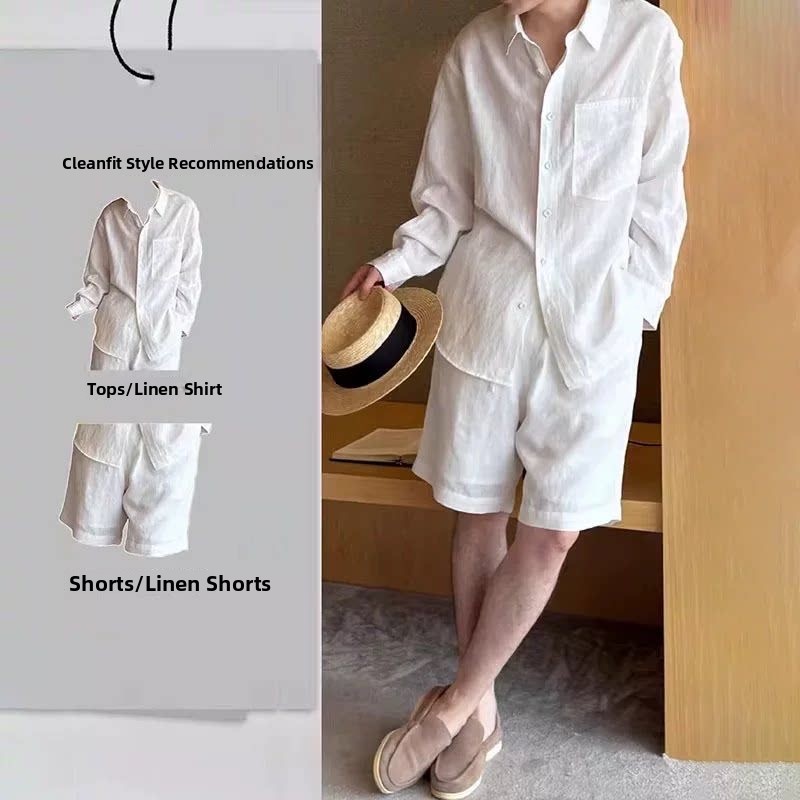 Sommerliches modisches Leinen- – Linen Shirt Breathable Bewertung und Preis