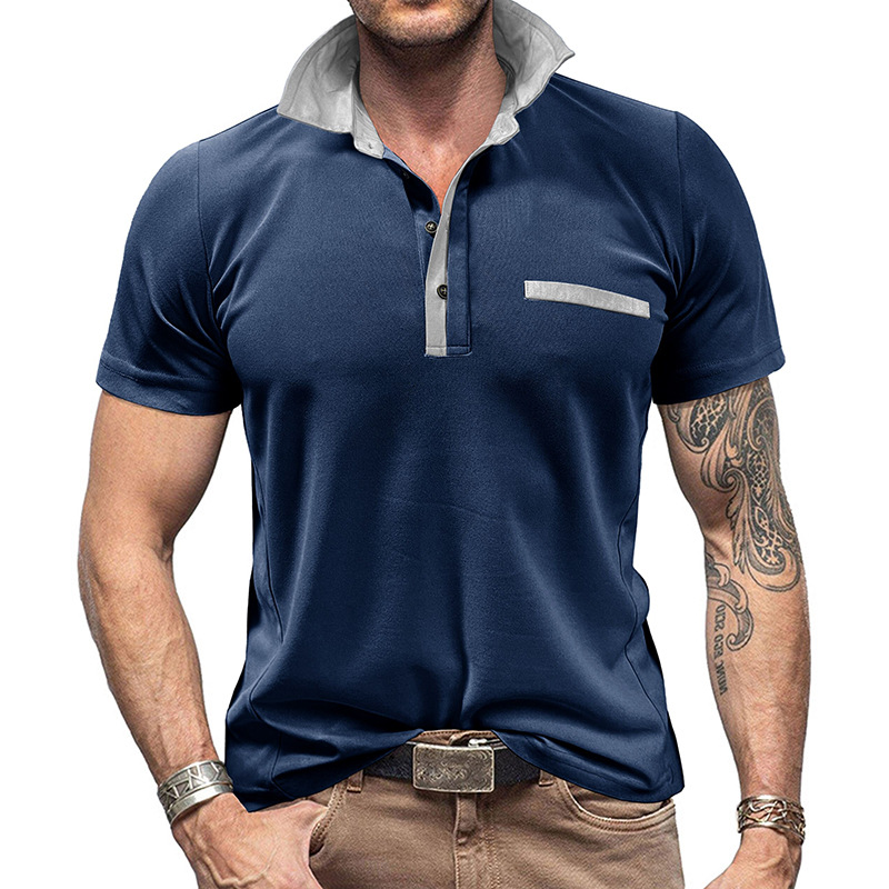 Farbblock-Poloshirt mit Revers – Polo Shirt Pique Bewertung und Preis