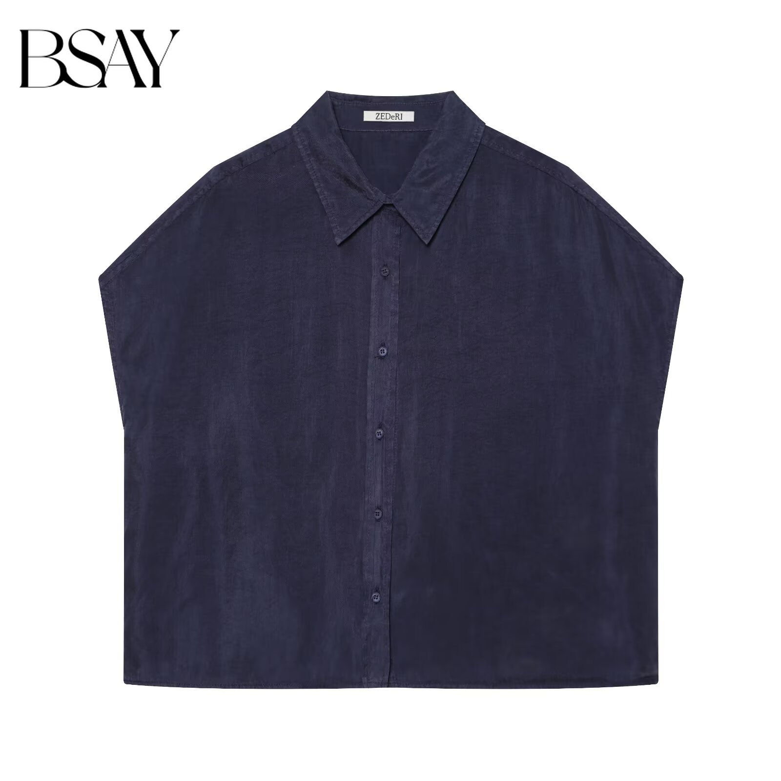 BSAY Neue Damenmode Ärmellose  – Shirt Camp Collar Bewertung und Preis