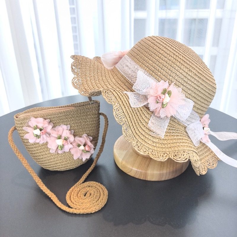 Mädchen 2-teiliger Strohhut Ei – Bucket Hat Straw Bewertung und Preis